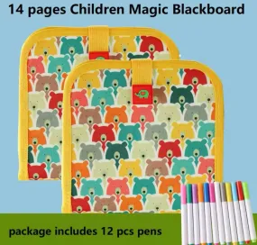 14 Pages Magic Drawing Board for Kids Educational Toy Coloring Books   494521
