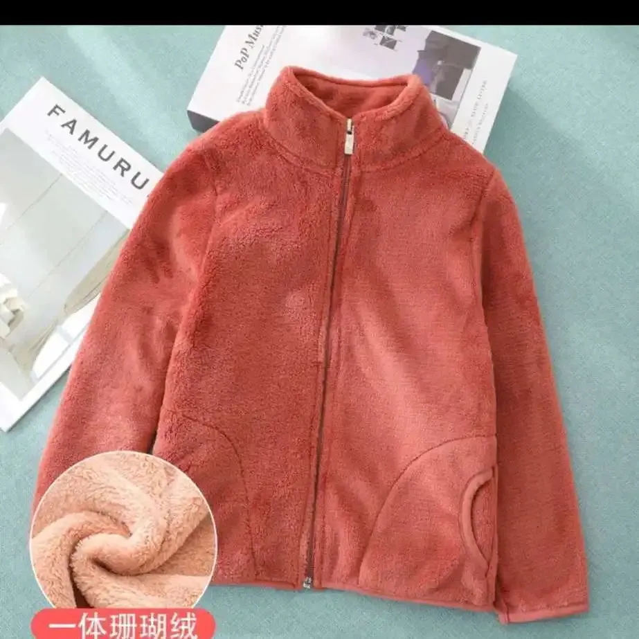 2022 Autumn Winter Girls Boys Casual Soft Warm Long Sleeve Coat Baby Kids Children Polar Fleece Jacket