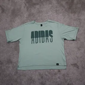 Adidas Climalite Womens Crew Neck T Shirt Short Sleeve Light Green Size XS