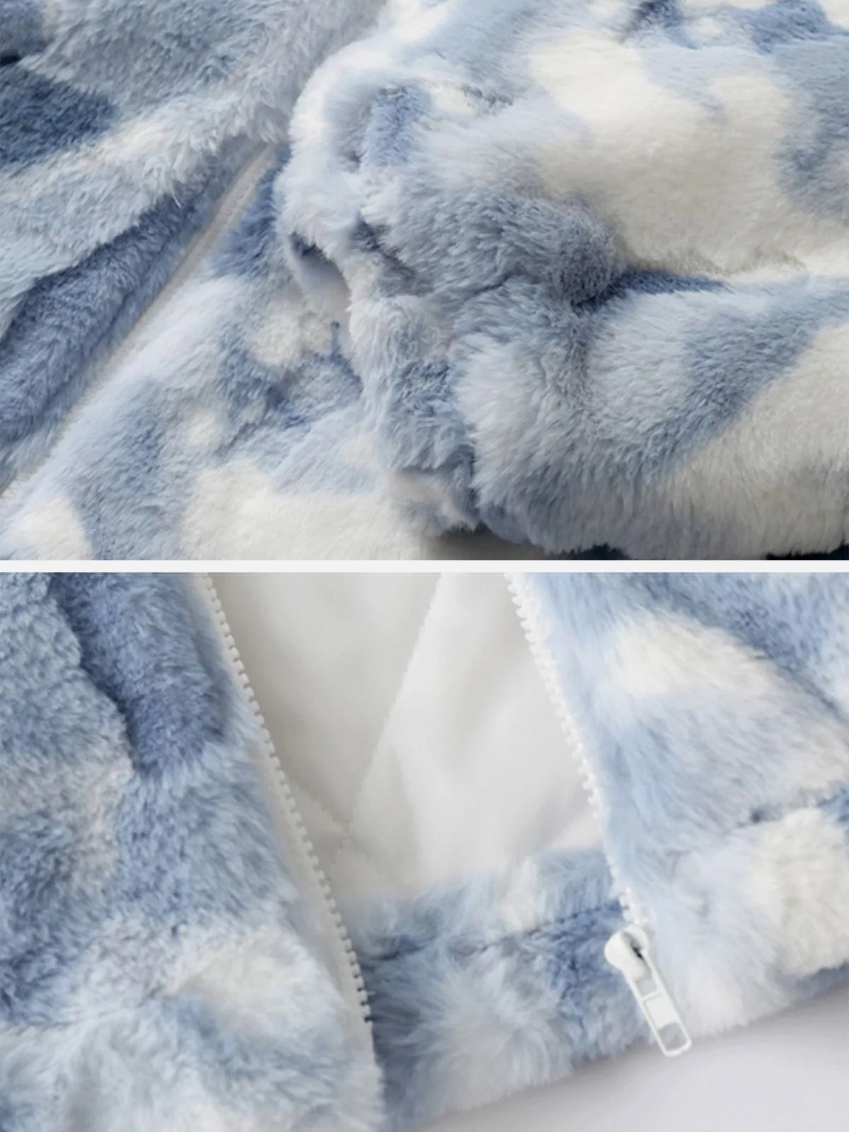 Aelfric Eden Tie-dye Heart Sherpa Coat