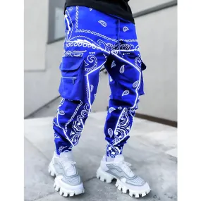 Aidase Fall Winter Fashion Streetwear Pants Sweatpants Men Joggers High Street Slim Cargo Pants Men Hip Hop Printing Pants Men Trousers