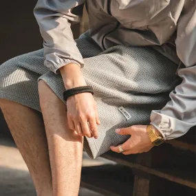 Aidase Retro Loose Draping Sense Cargo Waffle Shorts Men's Heavyweight Beach Basketball Short Pants Casual Workwear Cool Shorts