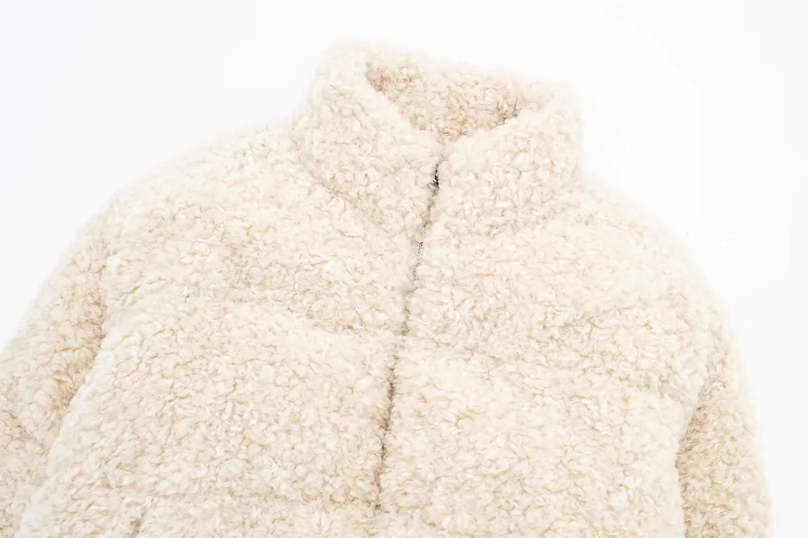 Amozae winter outfits men Winter New Women's Fleece Short Stand Collar Short Thickened Cotton Jacket Jacket