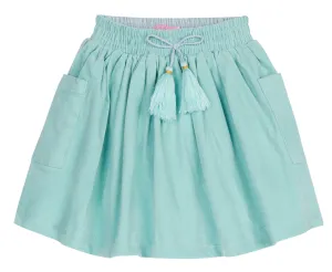 Aqua Velvet Circle Skirt