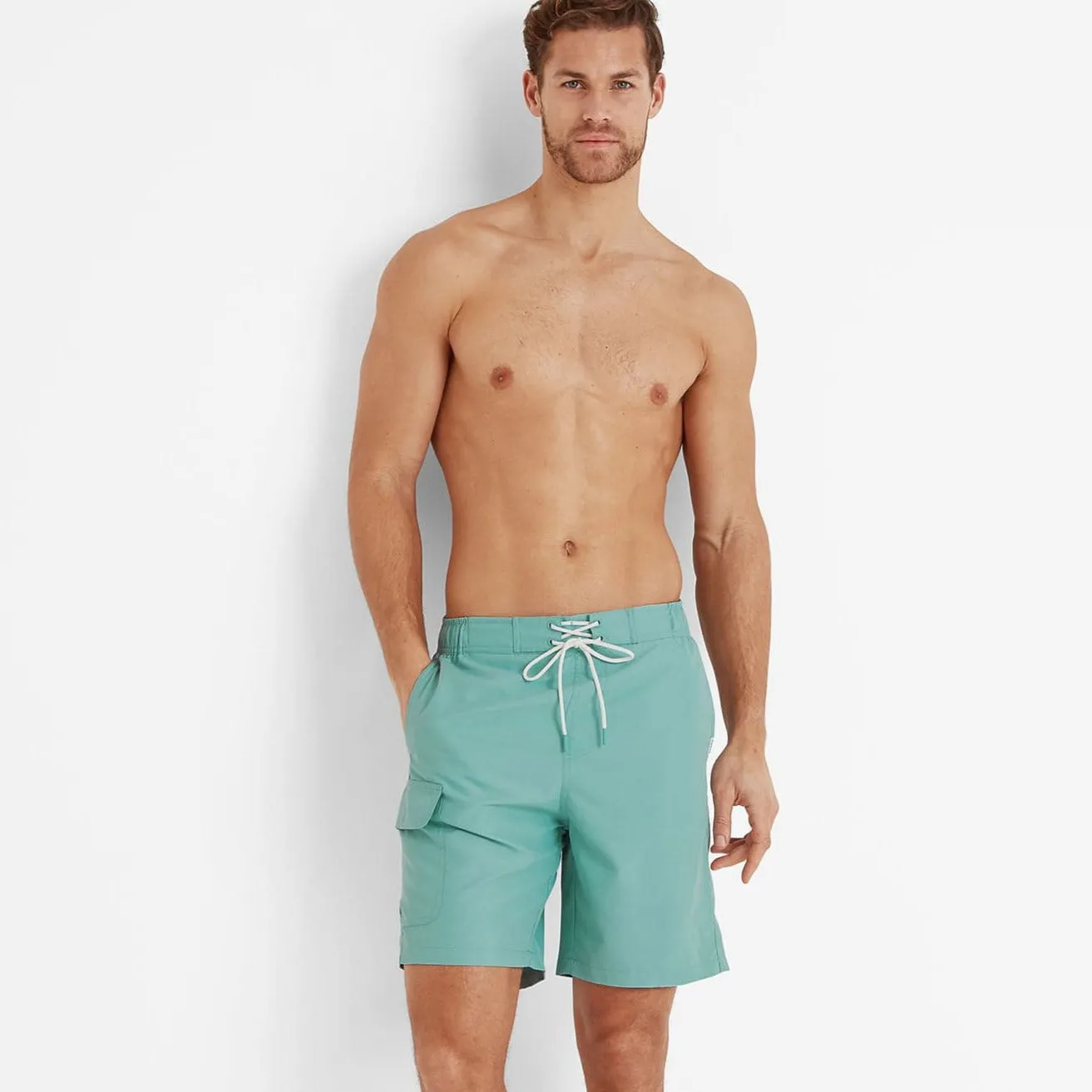 Aslan Mens Swimshorts - Muted Teal