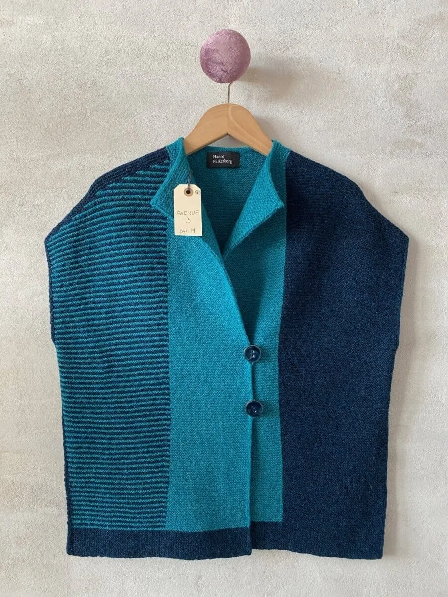 Avenue vest by Hanne Falkenberg, No 20 knitting kit