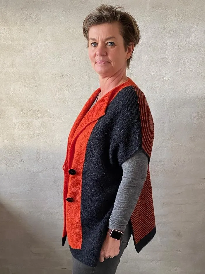 Avenue vest by Hanne Falkenberg, No 20 knitting kit