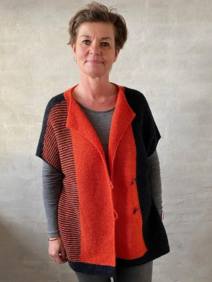 Avenue vest by Hanne Falkenberg, No 20 knitting kit
