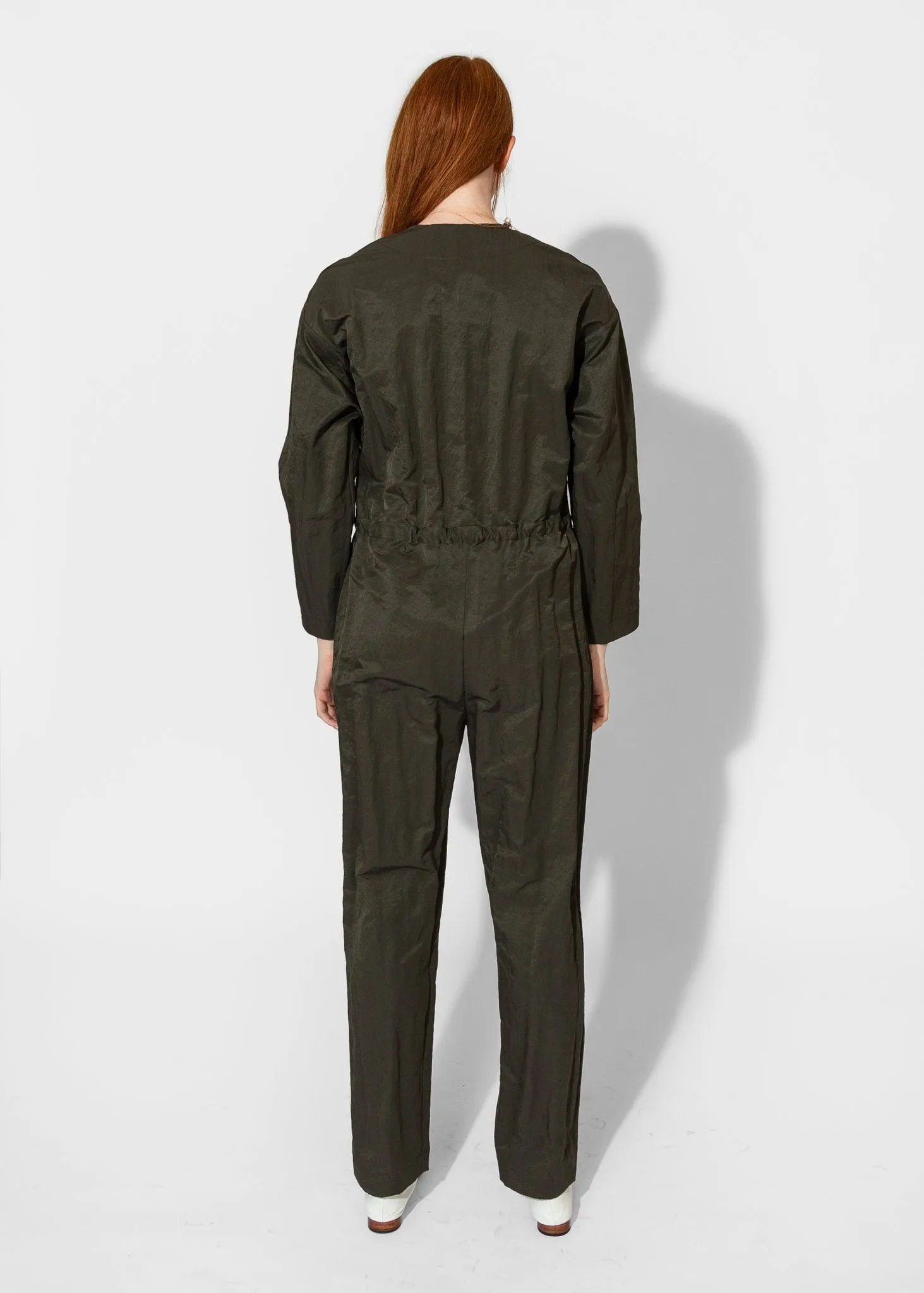 Aviator Zip Jumpsuit in Peat