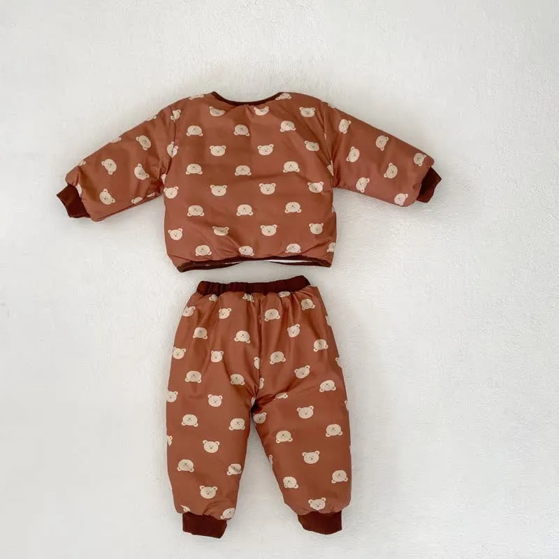Baby 2-Piece Bear Quilted Thermal Set