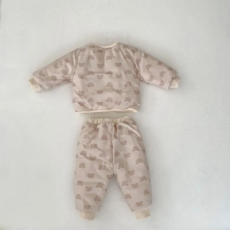 Baby 2-Piece Bear Quilted Thermal Set