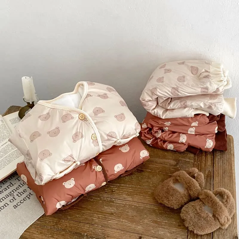 Baby 2-Piece Bear Quilted Thermal Set