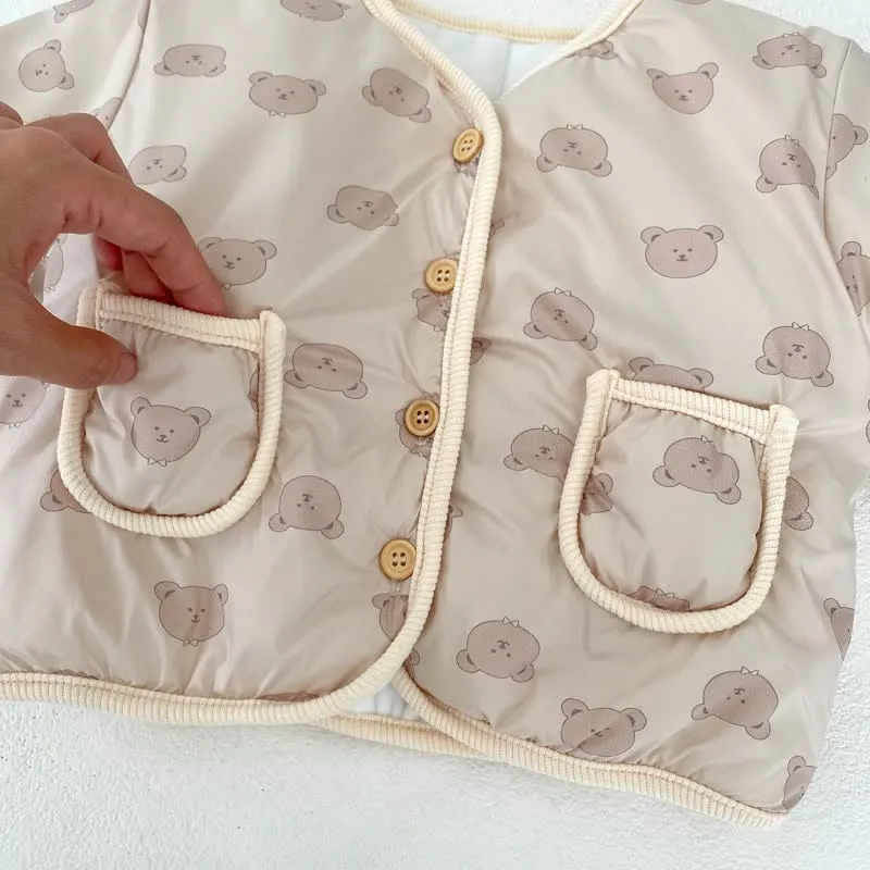 Baby 2-Piece Bear Quilted Thermal Set