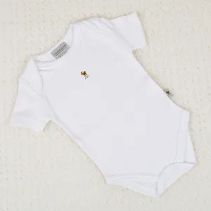 Baby Fawn Bodysuit - White