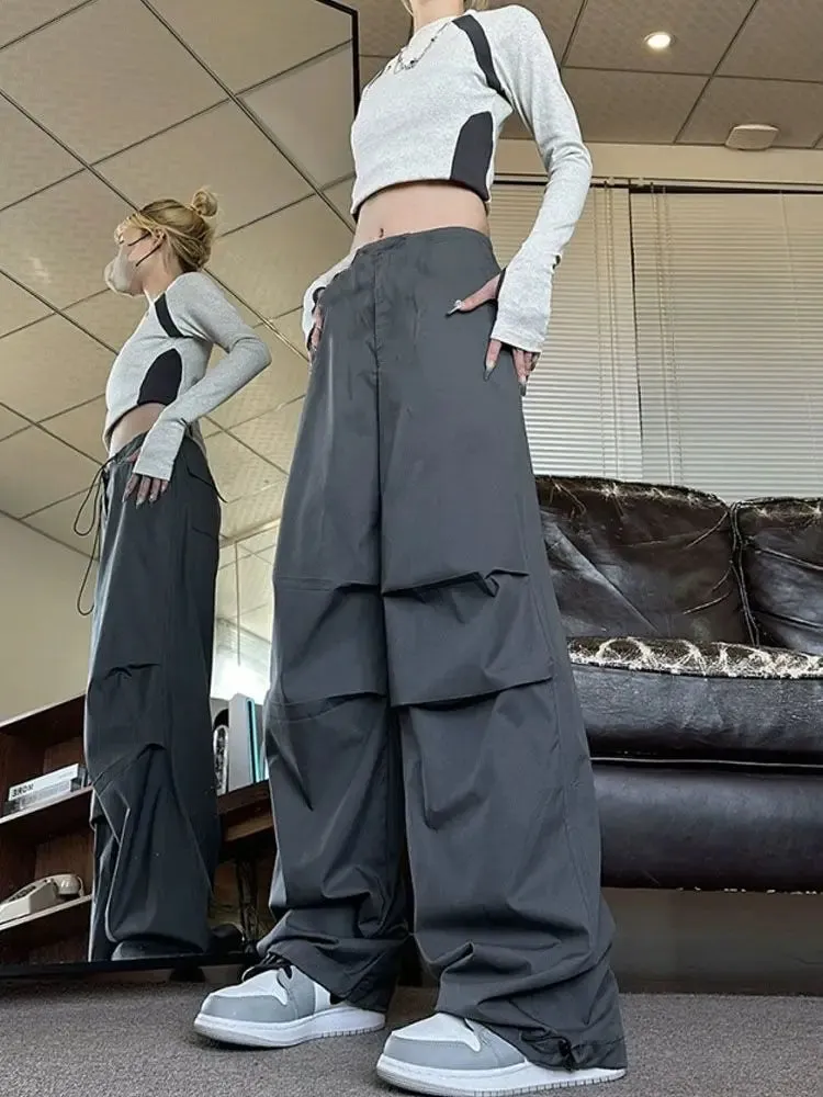 Baggy Cargo Pants Women Vintage Streetwear Parachute Harajuku Hip Hop Jogger Pants