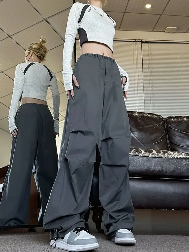 Baggy Cargo Pants Women Vintage Streetwear Parachute Harajuku Hip Hop Jogger Pants