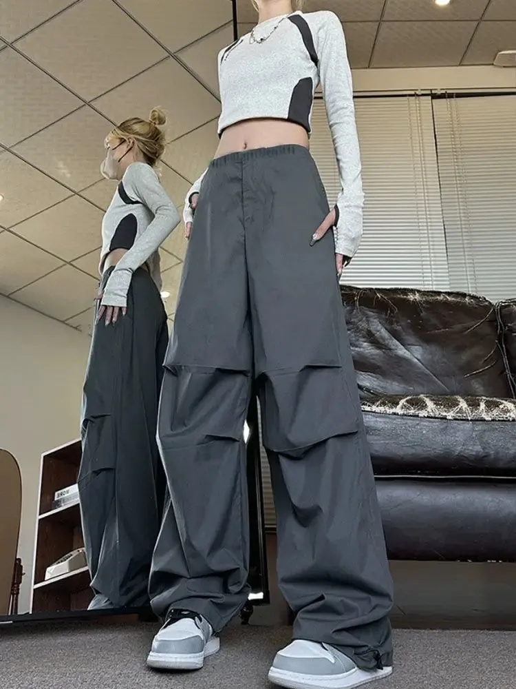 Baggy Cargo Pants Women Vintage Streetwear Parachute Harajuku Hip Hop Jogger Pants