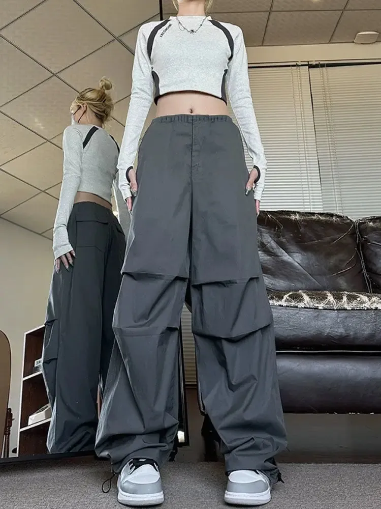 Baggy Cargo Pants Women Vintage Streetwear Parachute Harajuku Hip Hop Jogger Pants