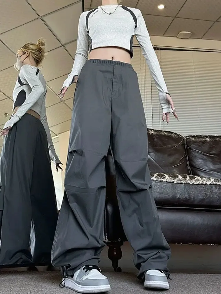 Baggy Cargo Pants Women Vintage Streetwear Parachute Harajuku Hip Hop Jogger Pants