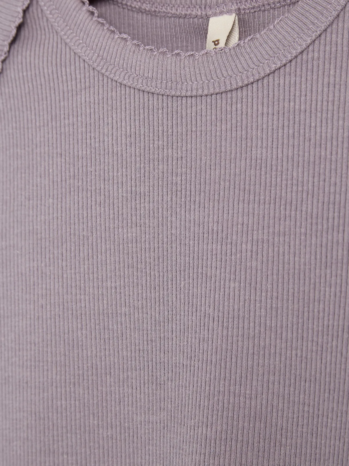 Basic Modal Rib Bodysuit - Little - Dusty Purple