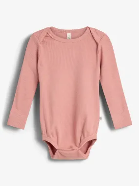 Basic Modal Rib Bodysuit - Little - Dusty Rose