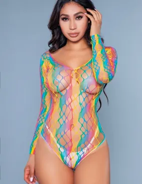 Be Wicked 1996 Rainbow Let Me Love You Bodysuit One Size