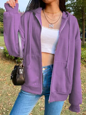 BIG PROMOTION brown black Y2K zipper sweatshirt winter coat jacket super Dalian hat retro pocket women's autumn and winter model