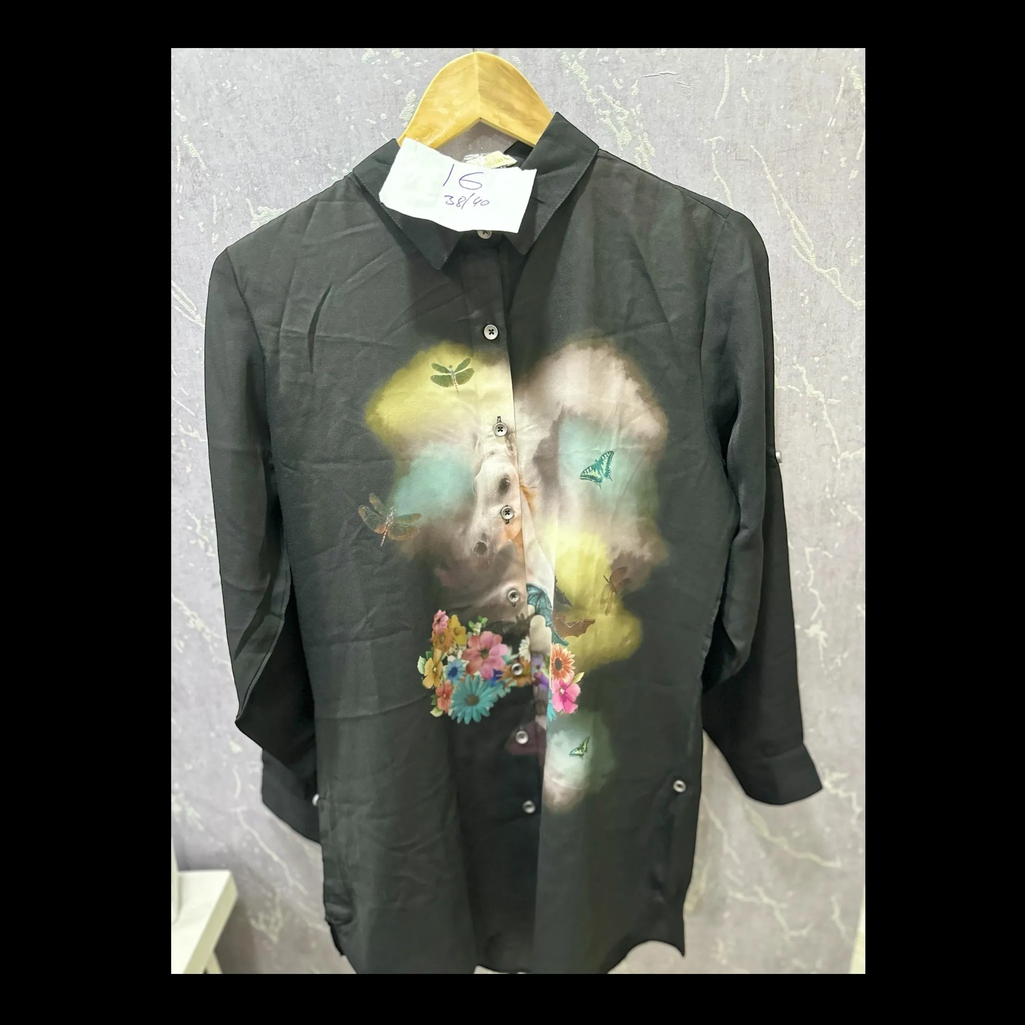Black Printed Shirt