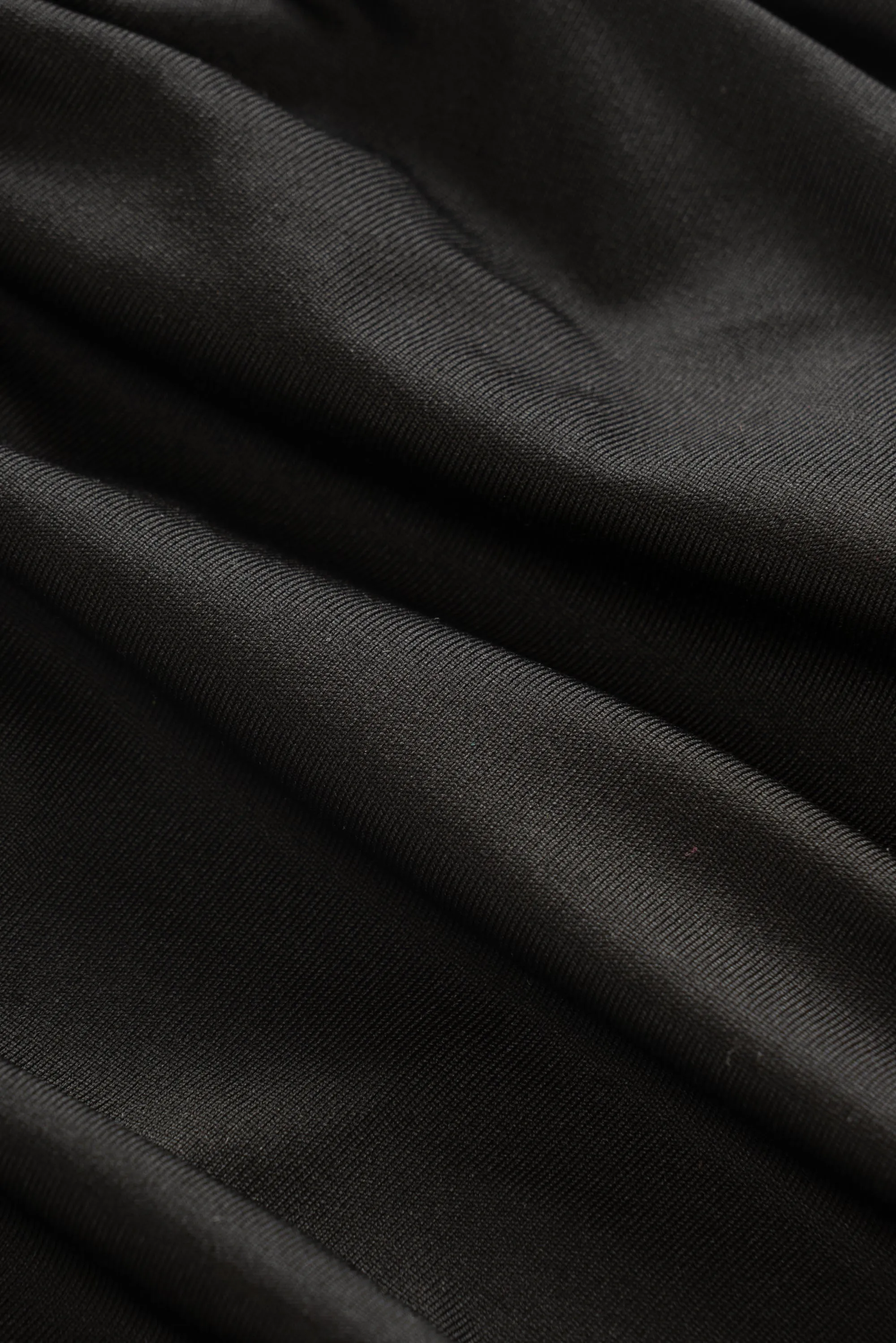 Black Textured Sheer Knit Tight Maxi Dress