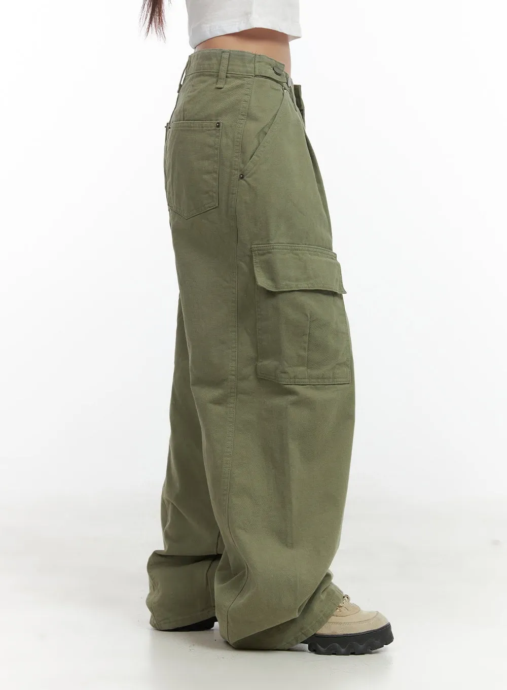Blair Wide Fit Pintuck Cargo Pants CO417