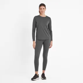 Blakely Womens Tech Long Sleeve Top - Dark Grey Marl