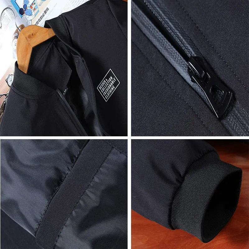 Bomber Style Fleece Lined Street Jacket