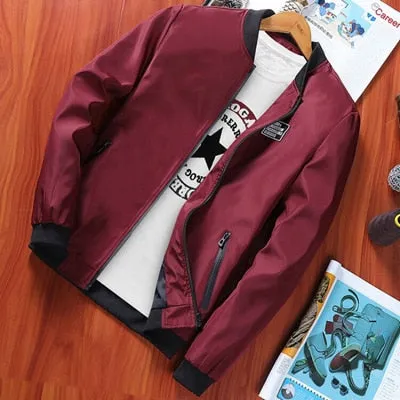 Bomber Style Fleece Lined Street Jacket
