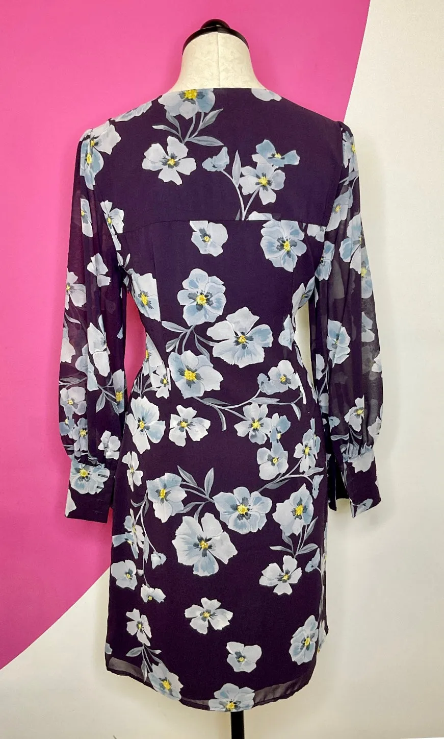 CABI ROYAL PURPLE ELLERY DRESS - S