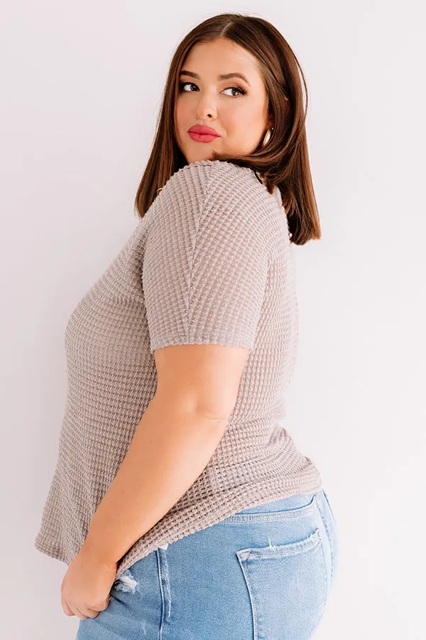 Cafe Crush Waffle Knit Top