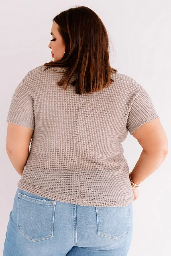 Cafe Crush Waffle Knit Top