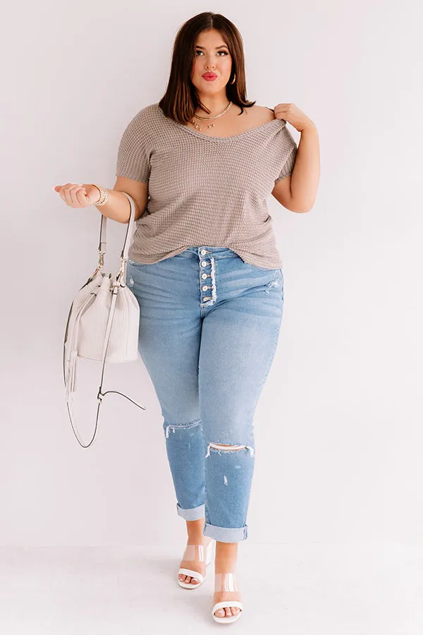 Cafe Crush Waffle Knit Top