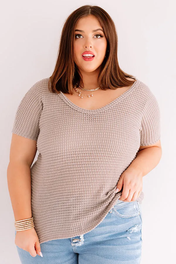 Cafe Crush Waffle Knit Top