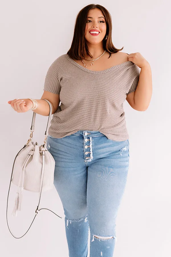 Cafe Crush Waffle Knit Top