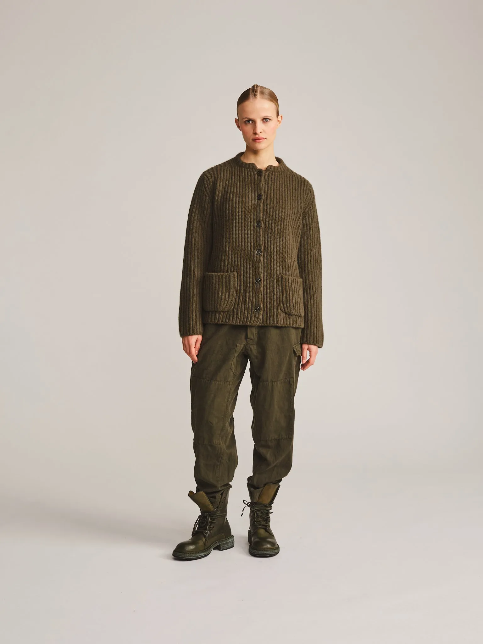 CARDIGAN - LAMO - KHAKI