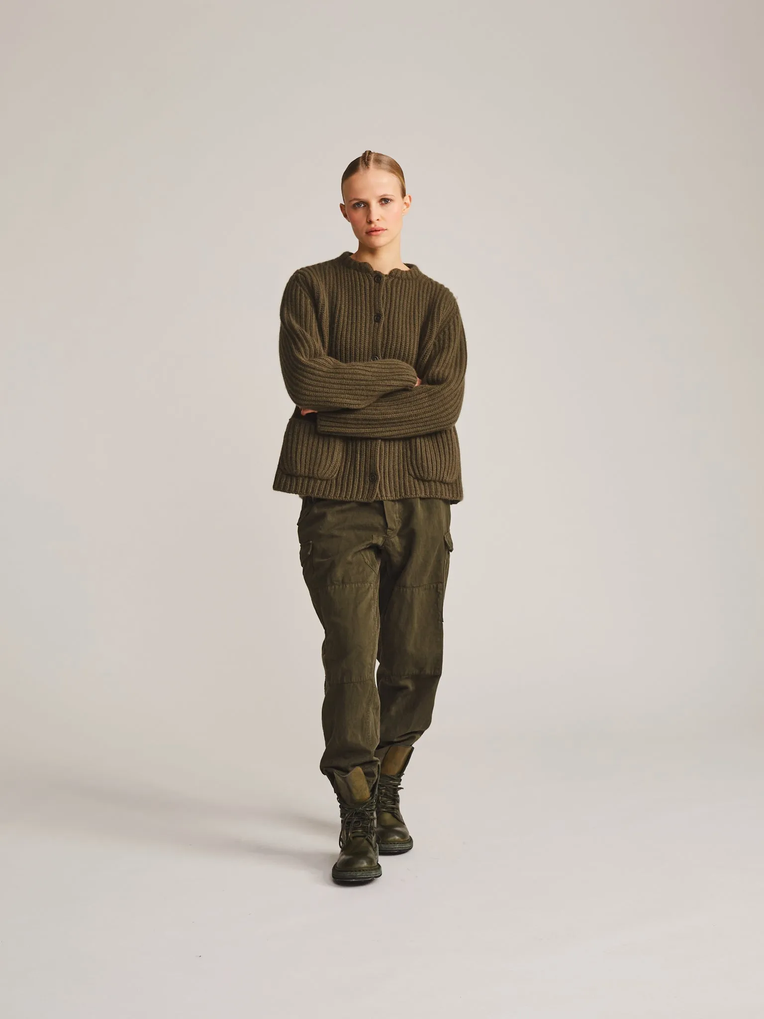 CARDIGAN - LAMO - KHAKI