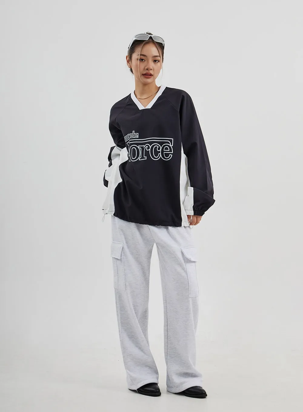 Cargo Wide Leg Track Pants Unisex CJ313
