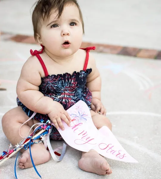 Celebrate America Organic Baby Girl Bodysuit