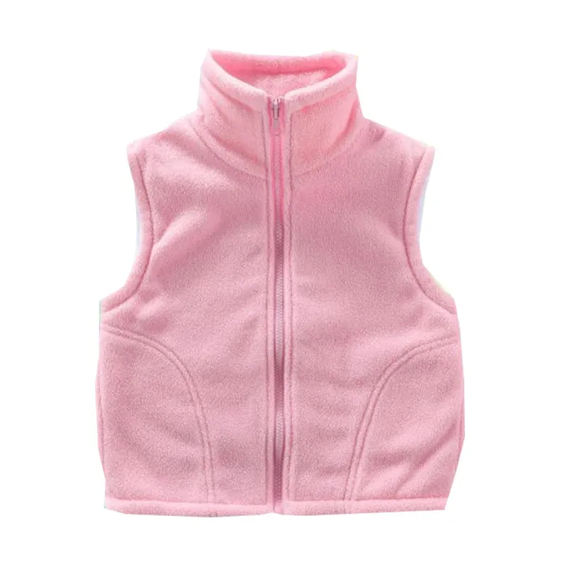 Children's Vest for Boy Teenager Outerwear Waistcoats Sleeveless Jackets Girl Polar Fleece Baby Kids Vest Warm Winter Clothes