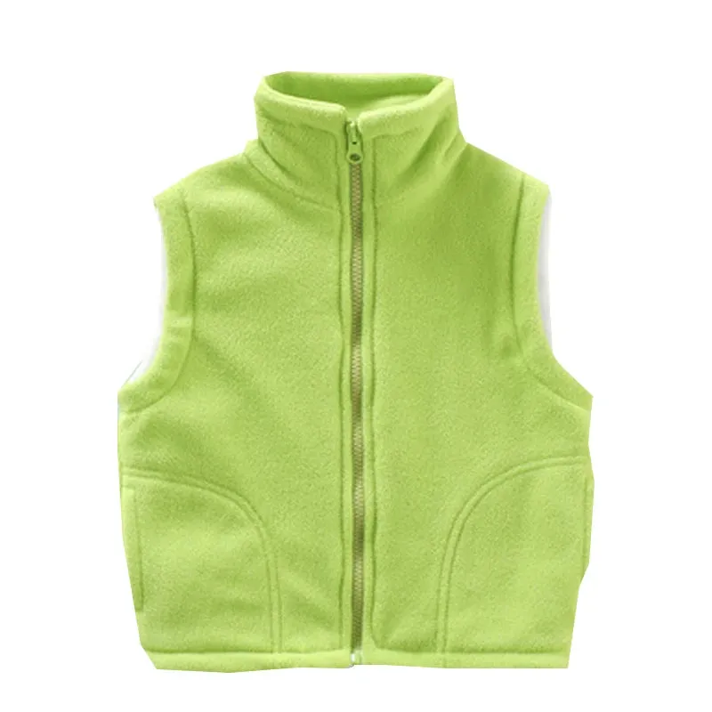 Children's Vest for Boy Teenager Outerwear Waistcoats Sleeveless Jackets Girl Polar Fleece Baby Kids Vest Warm Winter Clothes