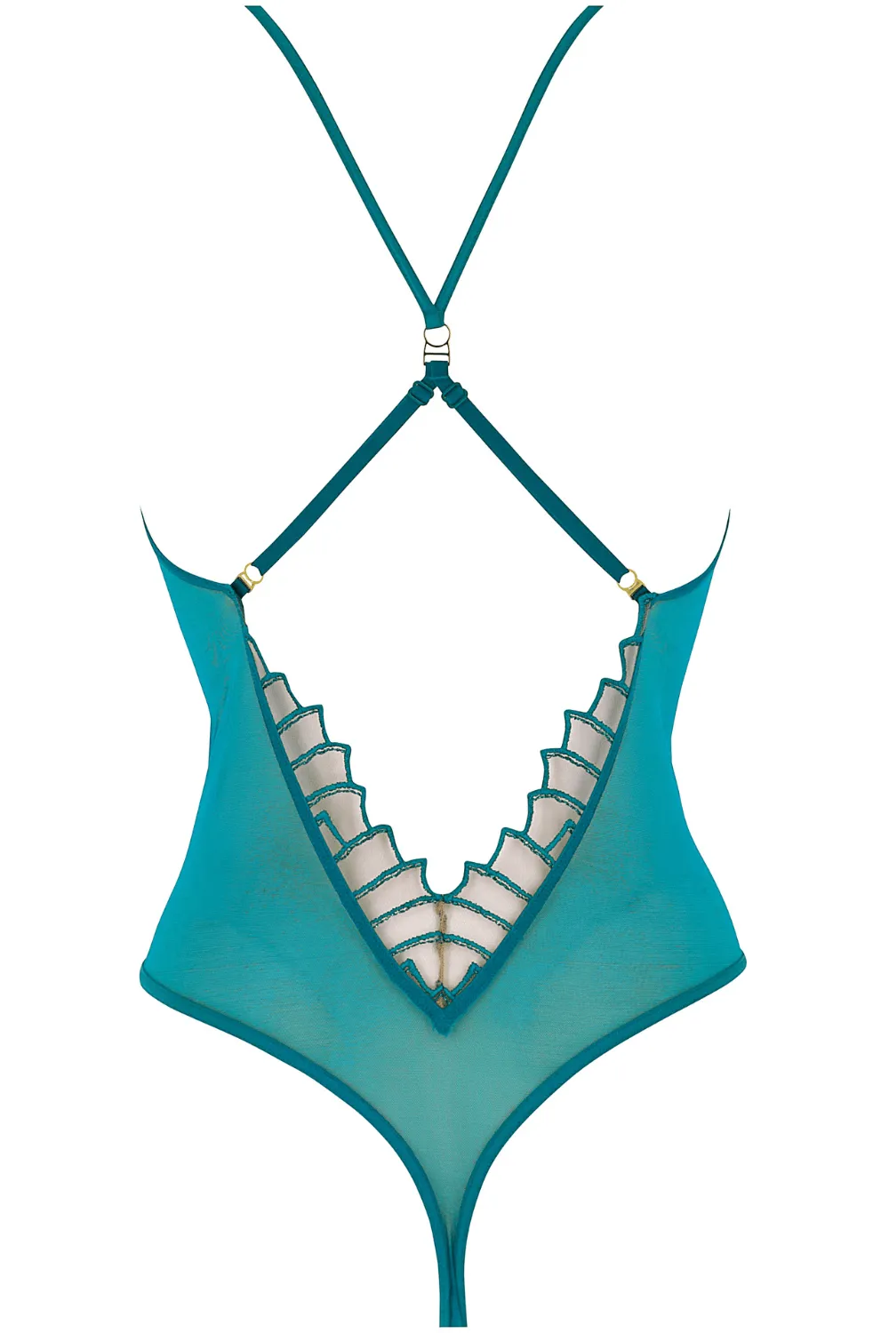 Cosmic Dream Thong Bodysuit Lagoon, Size M (UK 12)