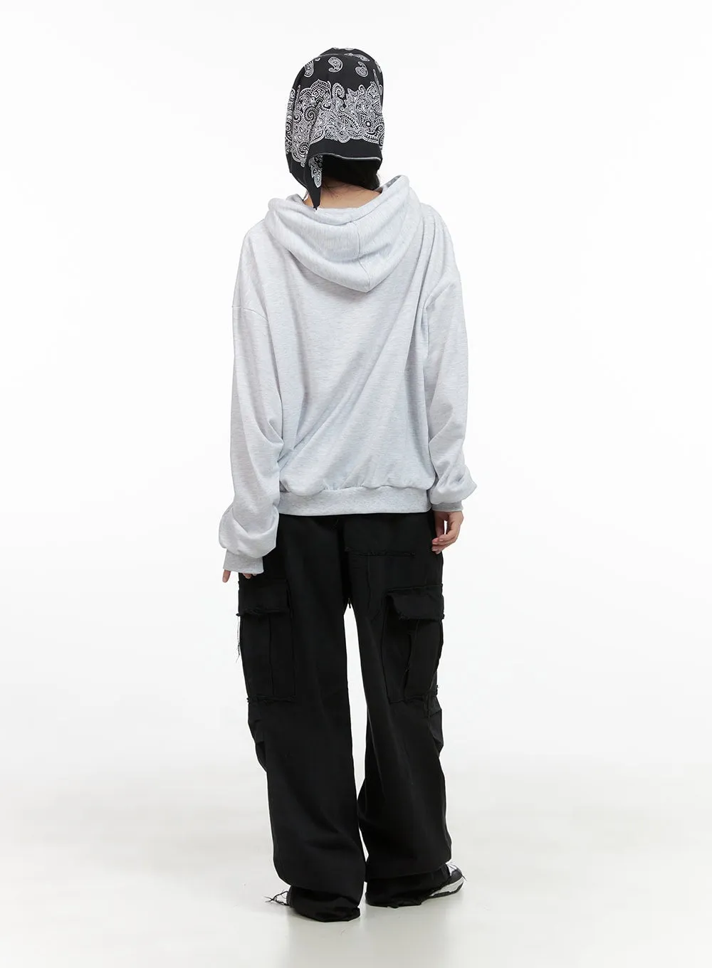 Cotton Banded Waist Cargo Pants CS412