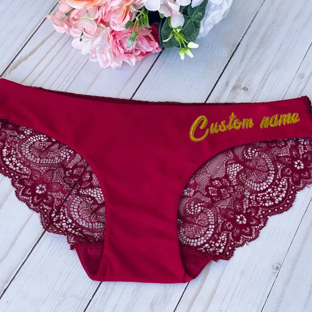 Culotte personnalisée en dentelle sans couture - Wapa