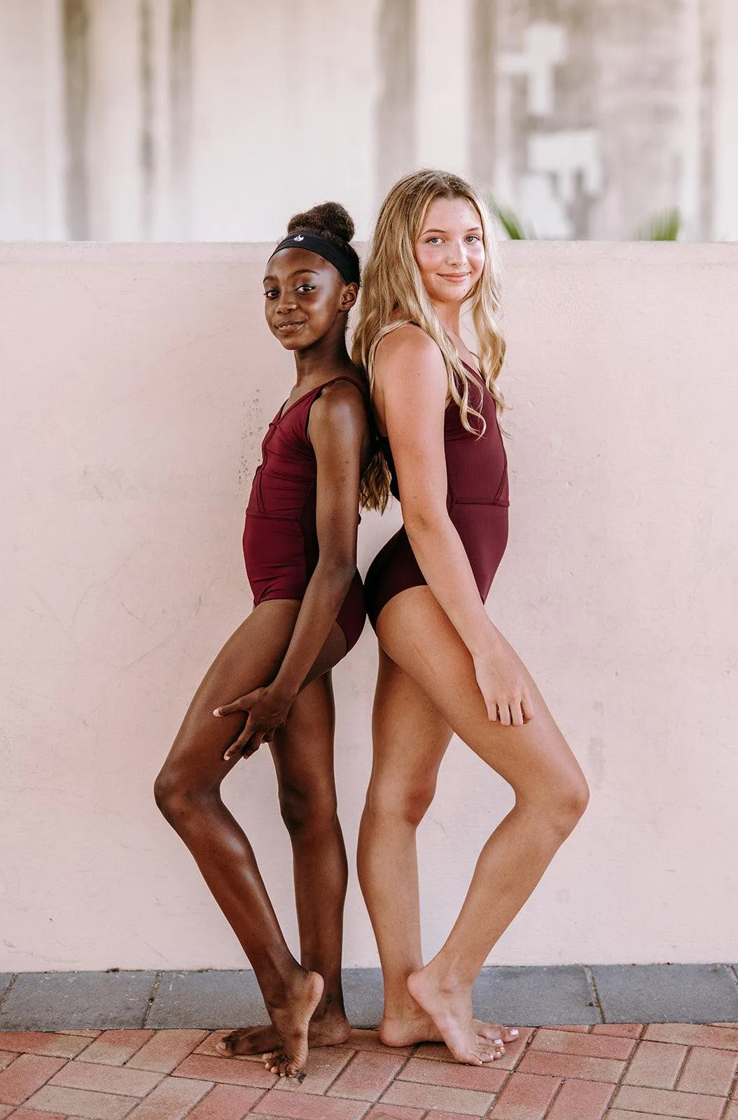 Dark Burgundy Peony Bodysuit