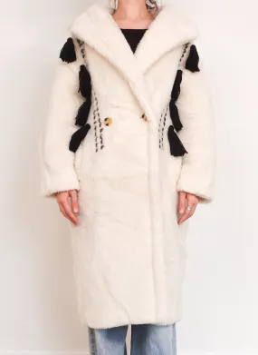 Demetra Teddy longline coat RRP £3.6k